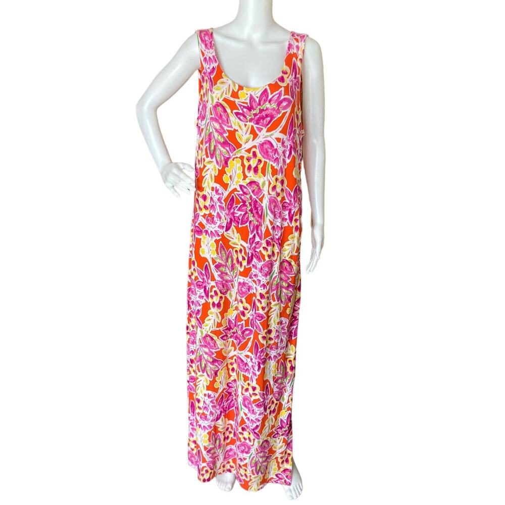 Lauren Ralph Lauren Pink and Orange Floral Dress